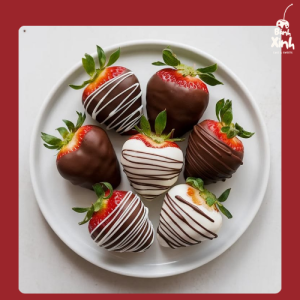 dâu tây phủ socola