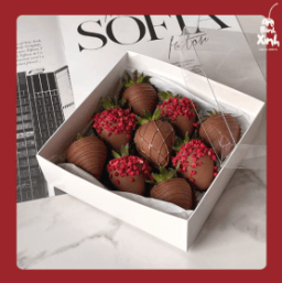 dâu tây phủ socola