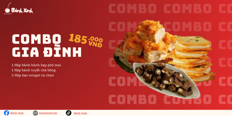 Combo gia đình bánh xinh